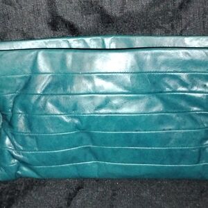 Source Unknown Teal Clutch